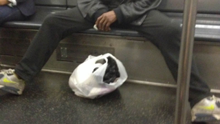 This Has Got to Be the Worst Case of Male Subway Stance Ever